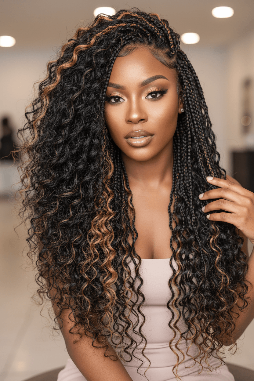 YWIGS Boho Human Braiding Hair